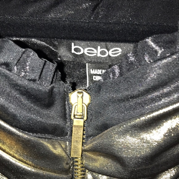 Bebe shirred metallic ruffle corset xs - Picture 3 of 8